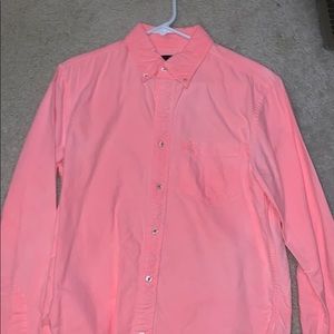 American Eagle orange long sleeve dress shirt